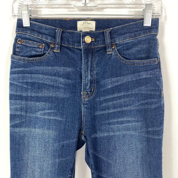 J Crew 26 Jeans Lookout High Rise Skinny Denim - Picture 3 of 8